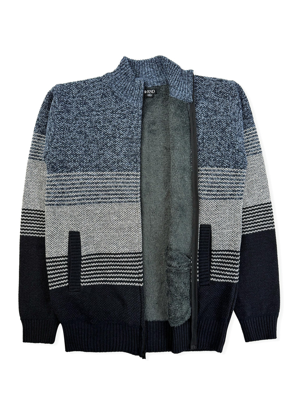 Men's Striped Bonded Sweater #08