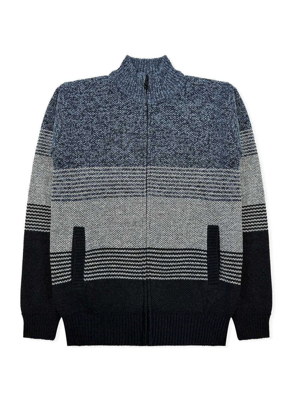 Men's Striped Bonded Sweater #08
