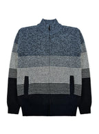 Men's Striped Bonded Sweater #08