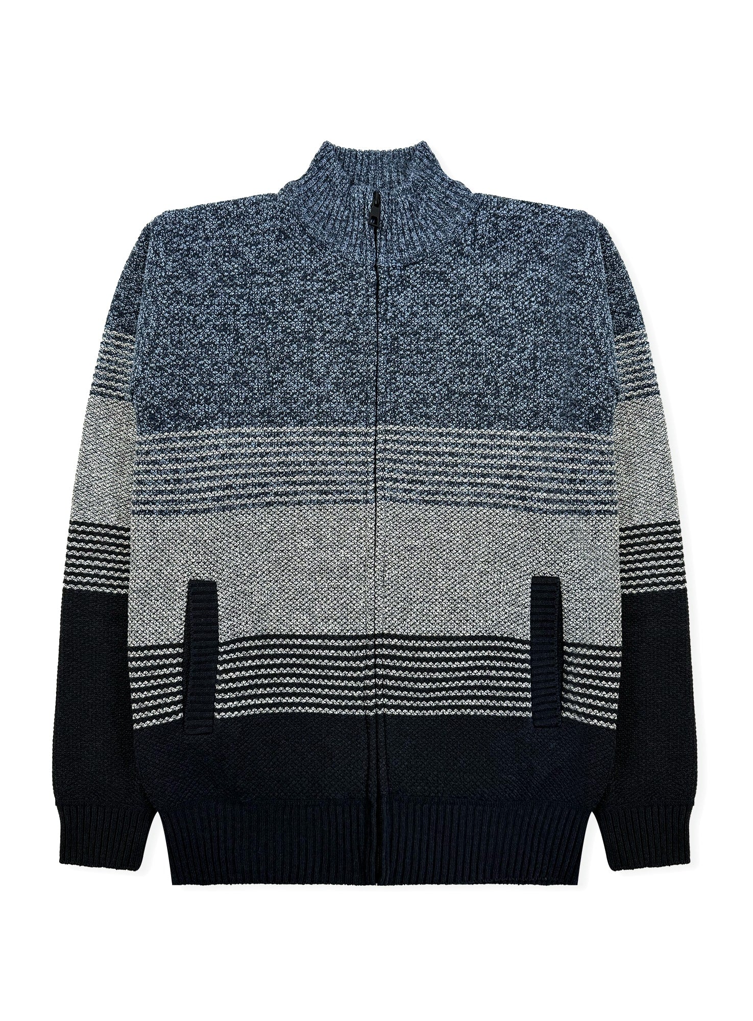 Men's Striped Bonded Sweater #08