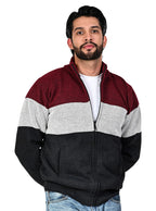 Men's Striped Bonded Sweater #09
