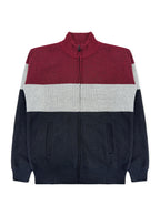 Men's Striped Bonded Sweater #09