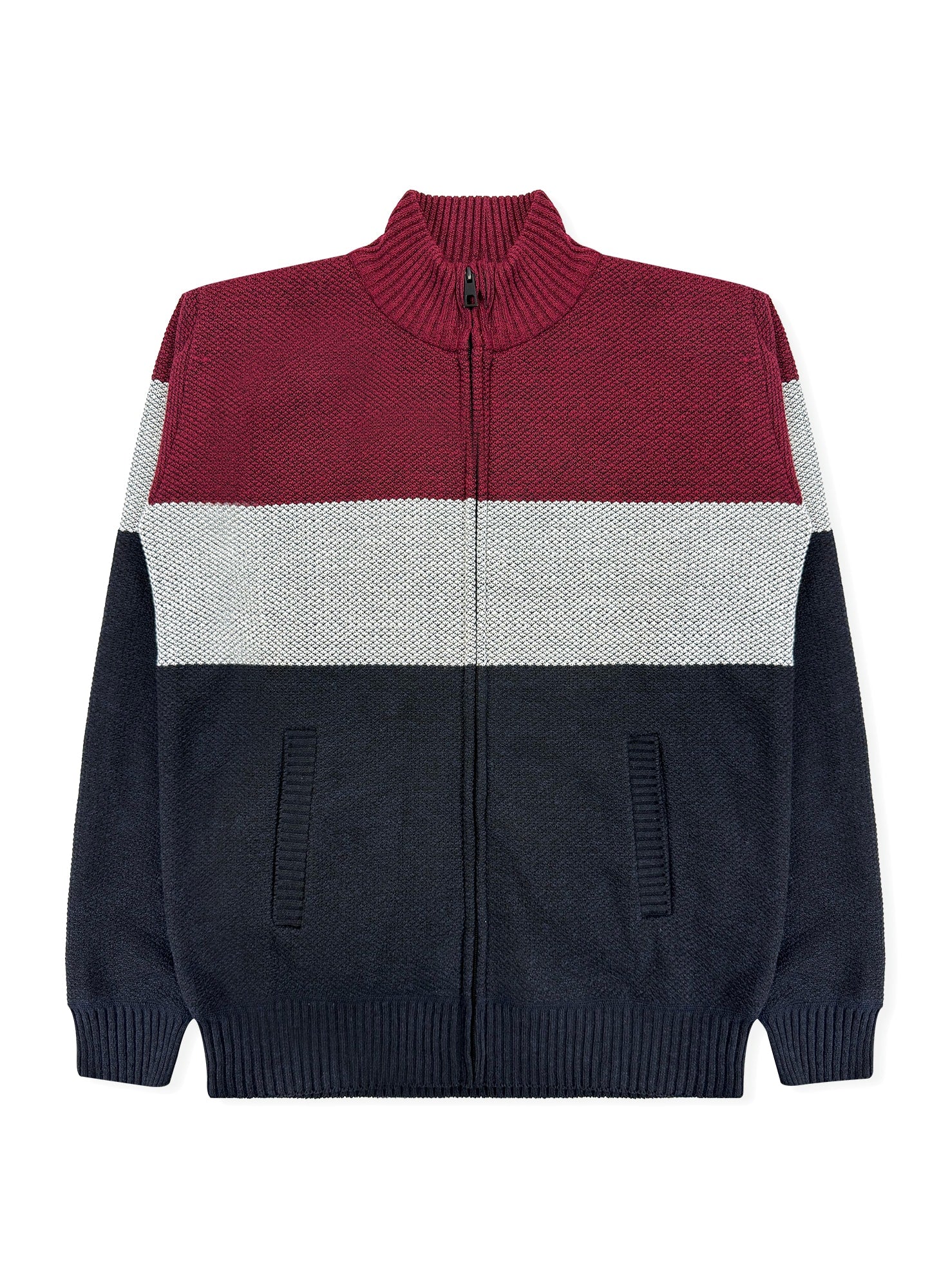 Men's Striped Bonded Sweater #09