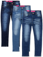 Girls' Faded Skinny Jeans #01