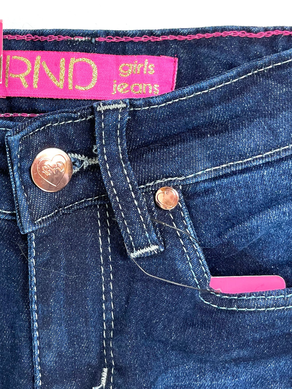 Girls' Faded Skinny Jeans #01