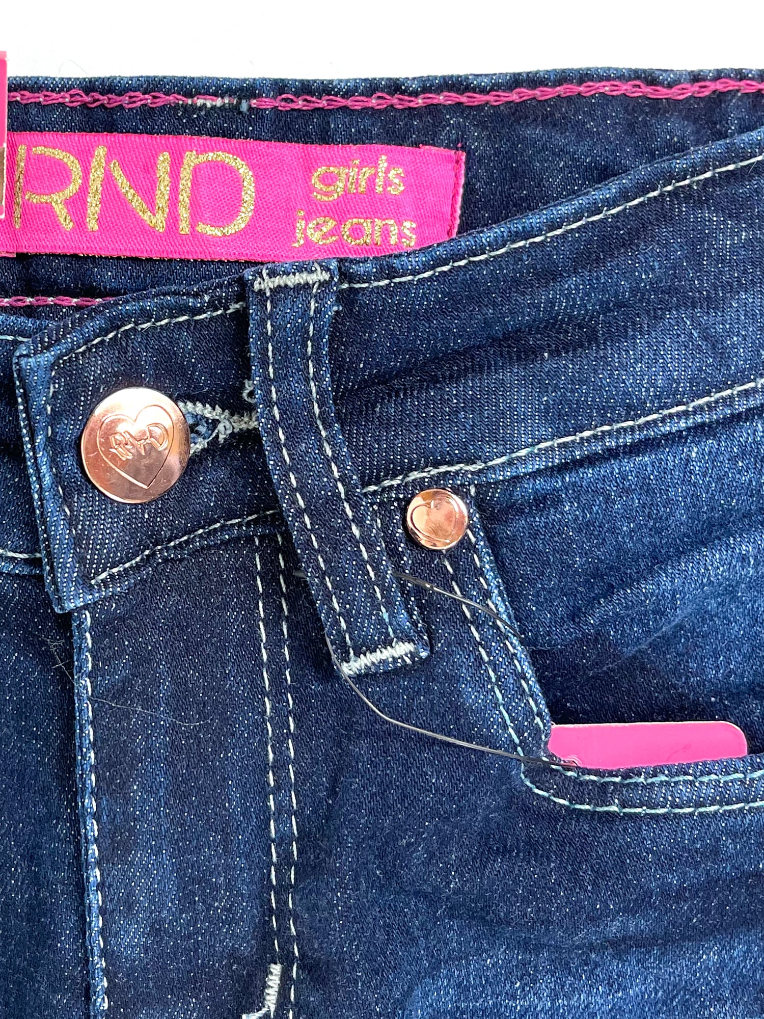 Girls' Faded Skinny Jeans #01