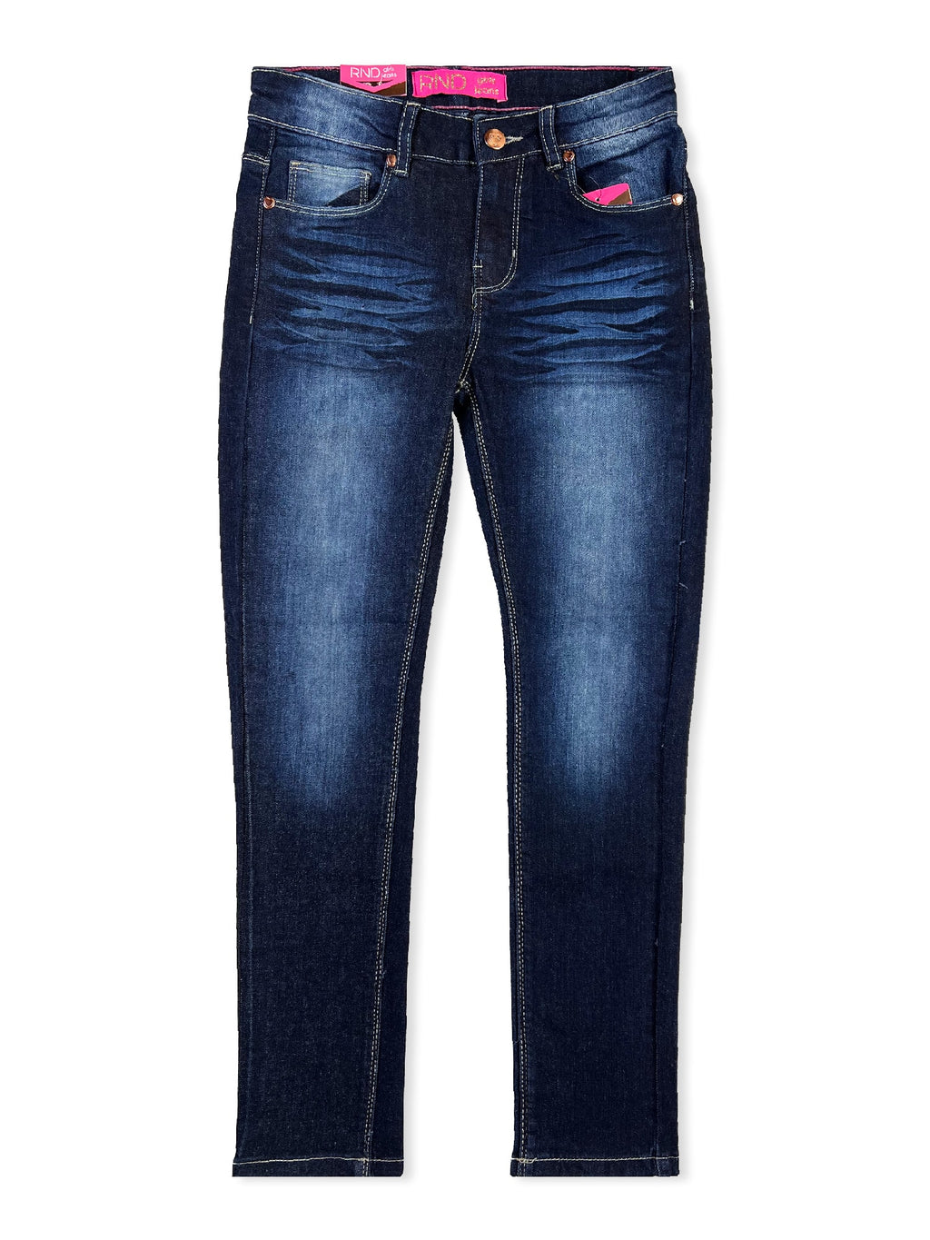 Girls' Faded Skinny Jeans #01
