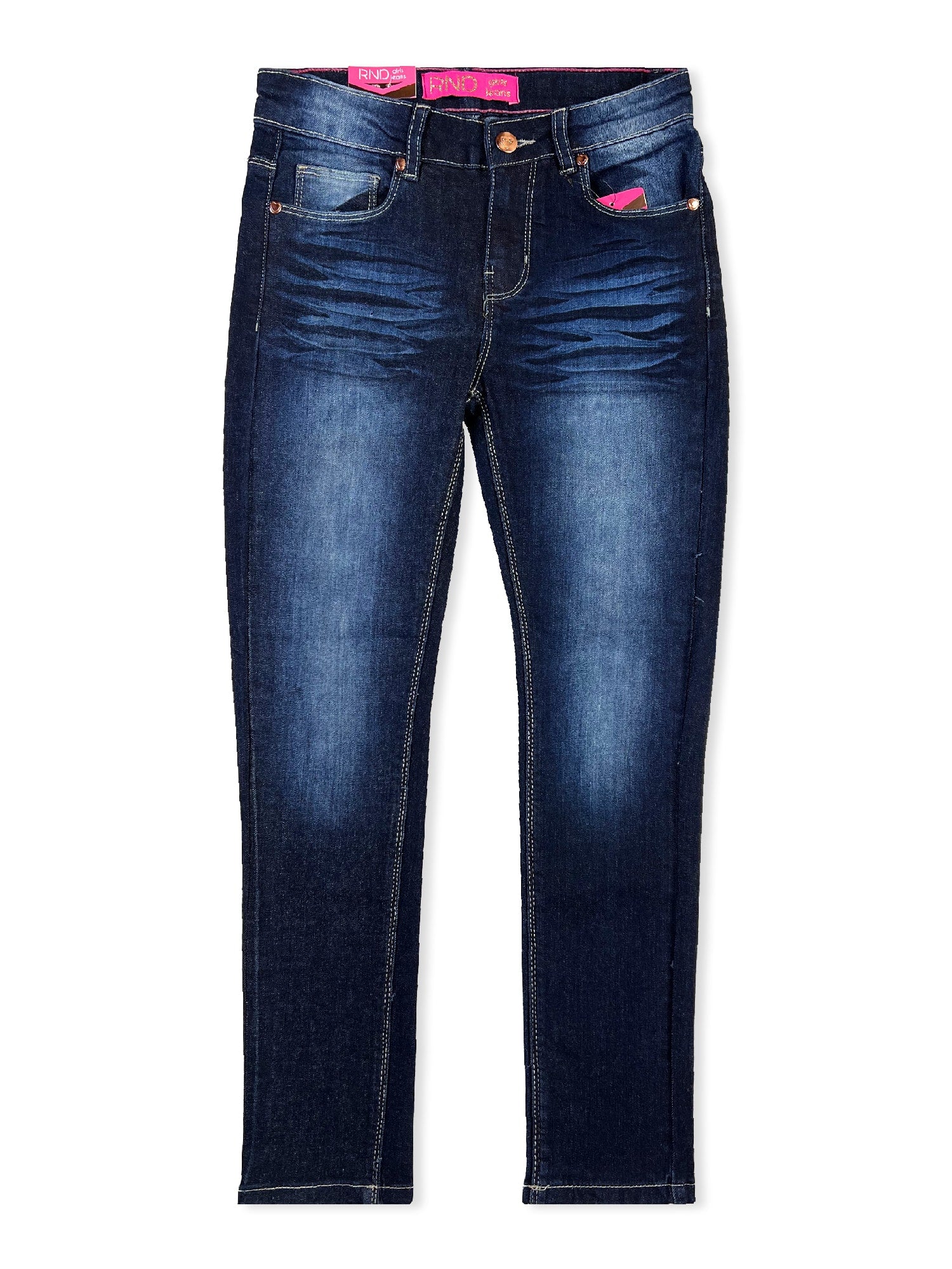 Girls' Faded Skinny Jeans #01