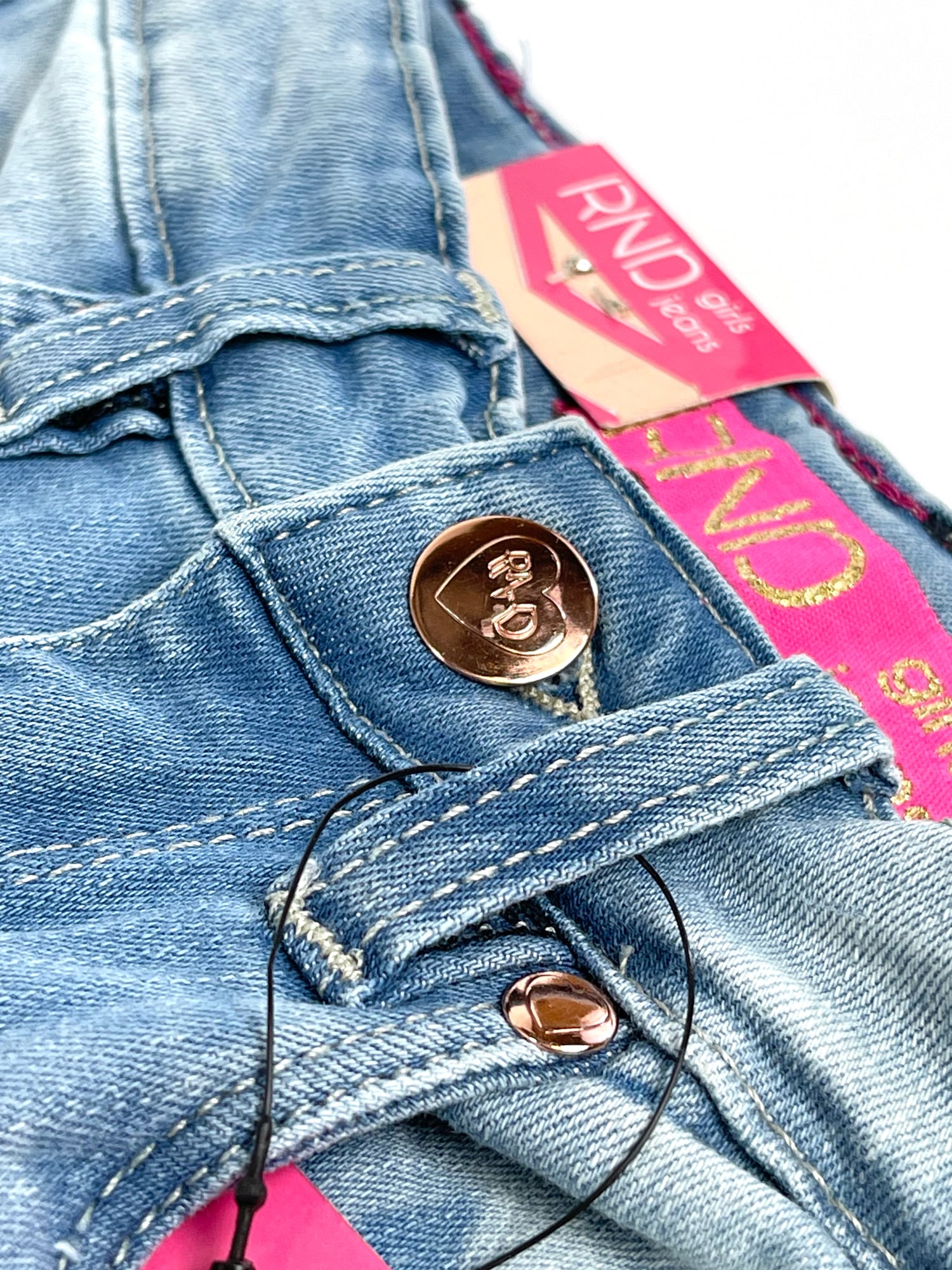 Girls' Faded Skinny Jeans #01