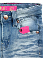 Girls' Faded Skinny Jeans #01
