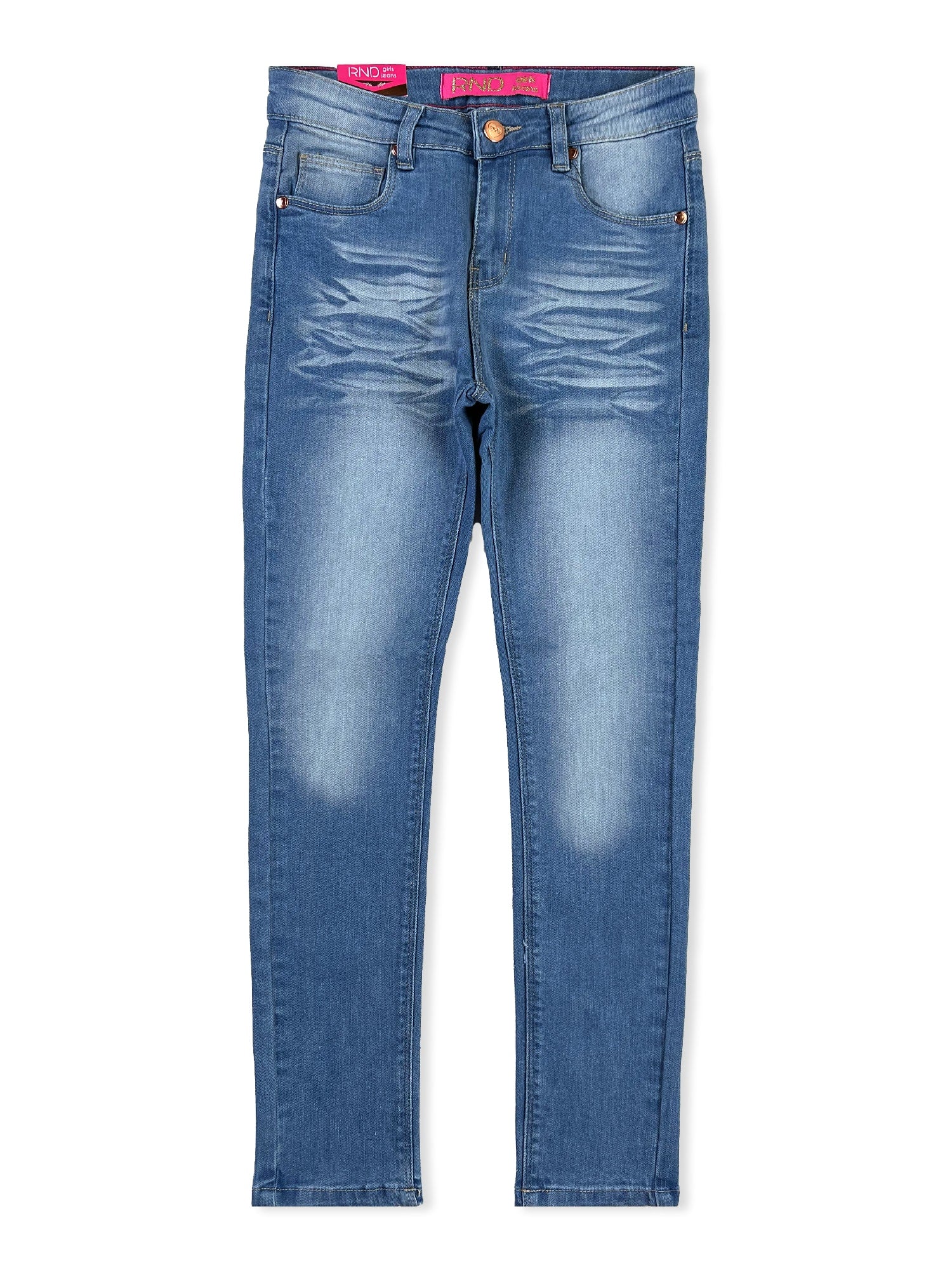 Girls' Faded Skinny Jeans #01