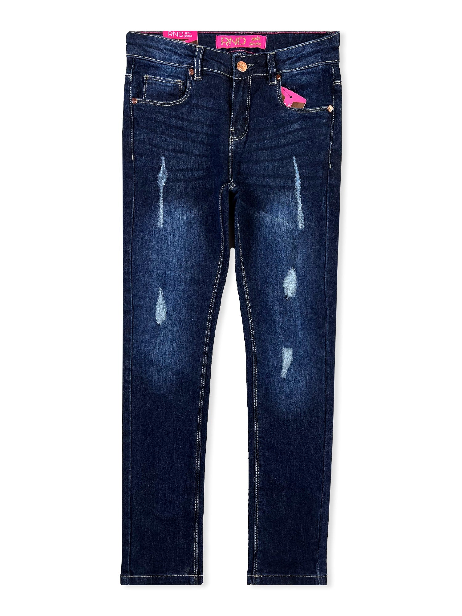 Girls' Faded Skinny Jeans #02