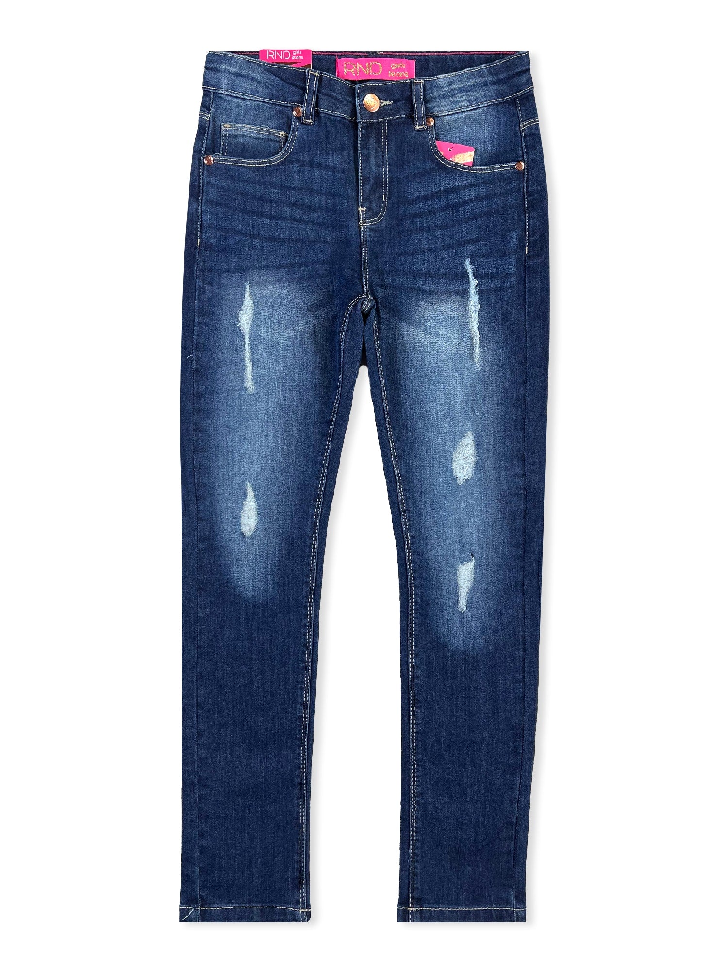 Girls' Faded Skinny Jeans #02