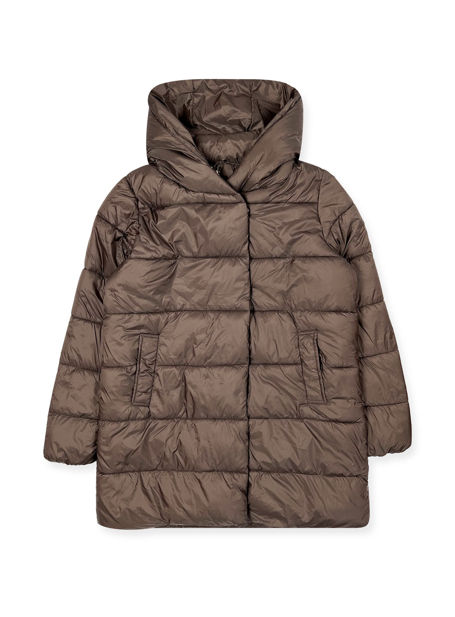 Ladies' Anorak Hooded Puffer Jacket #01