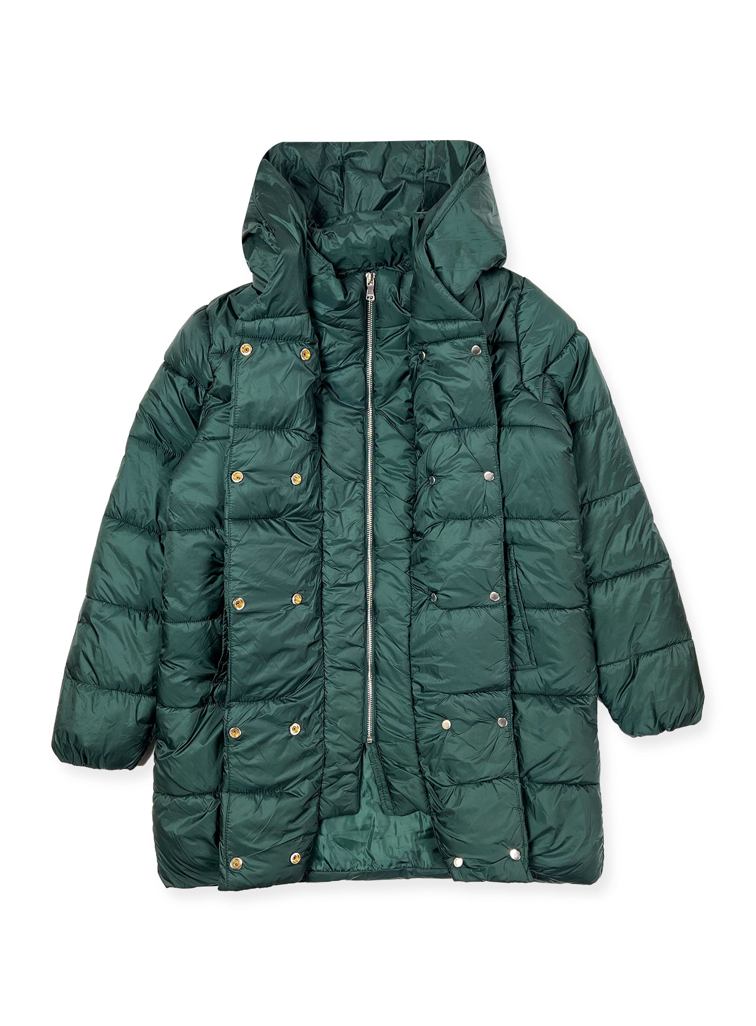 Ladies' Anorak Hooded Puffer Jacket #01