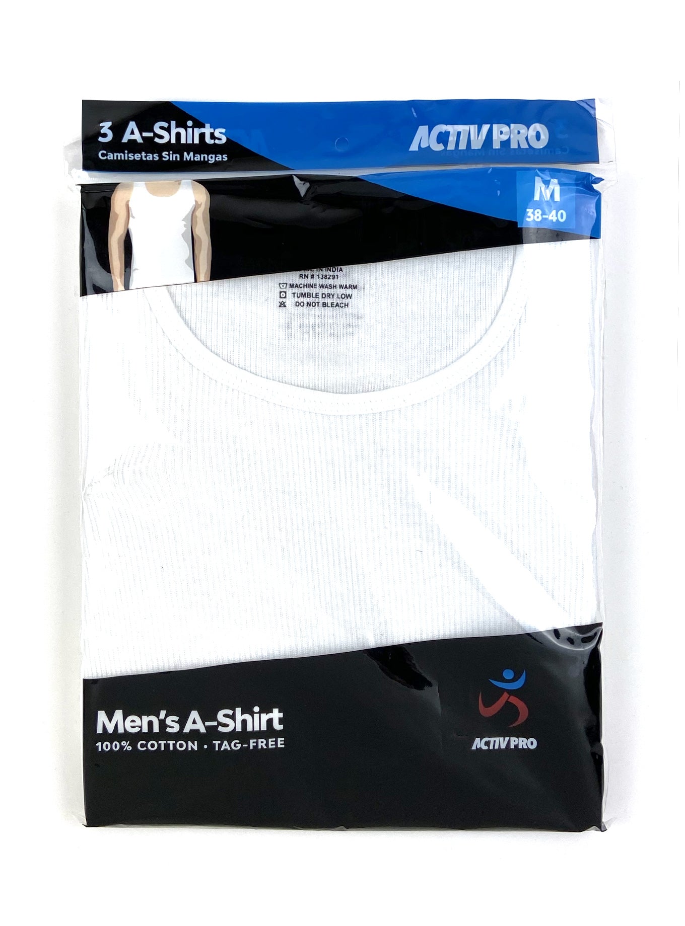 Men's A-Shirt White (Dozen)