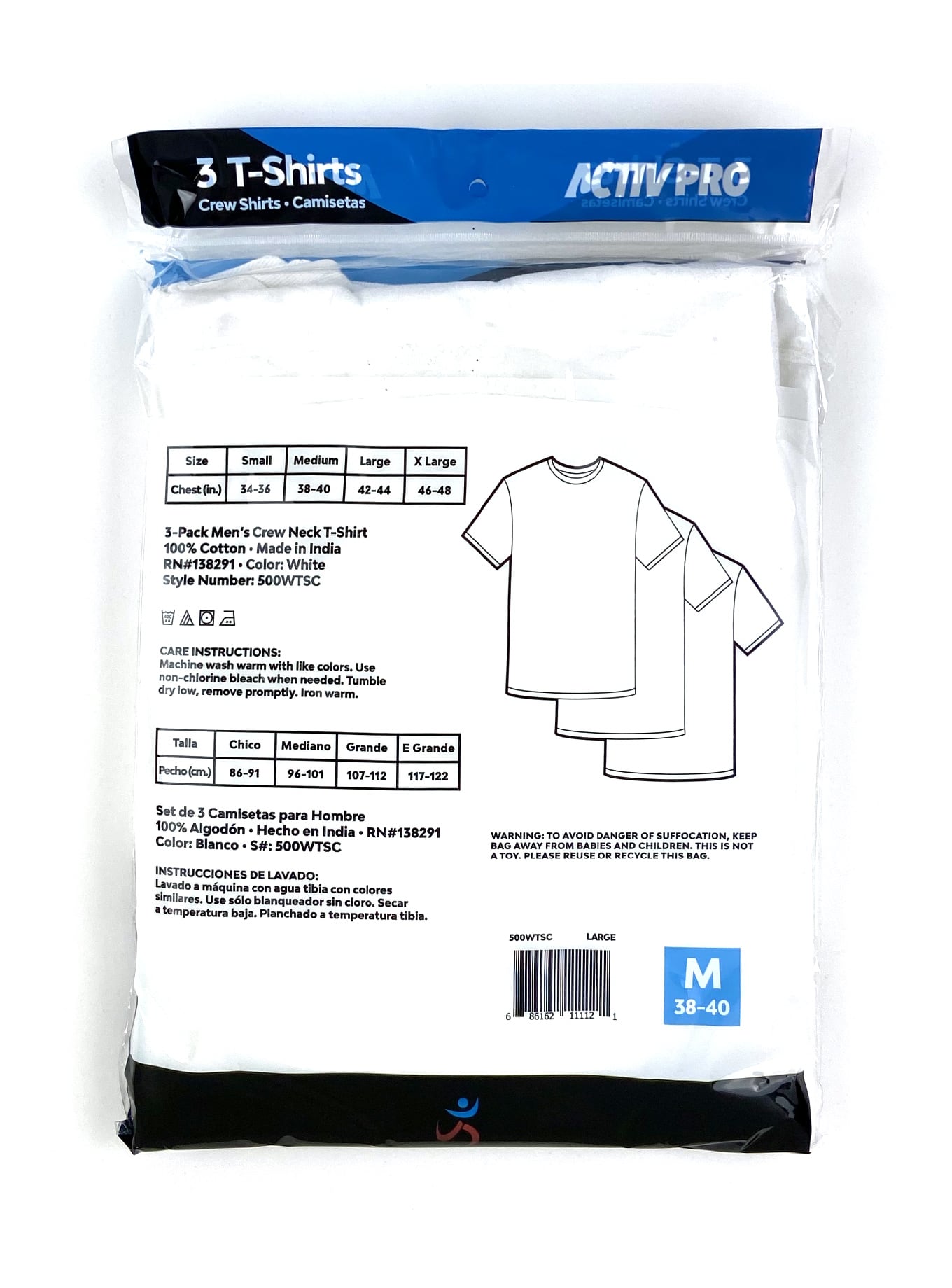Men's White T-Shirt (Dozen)