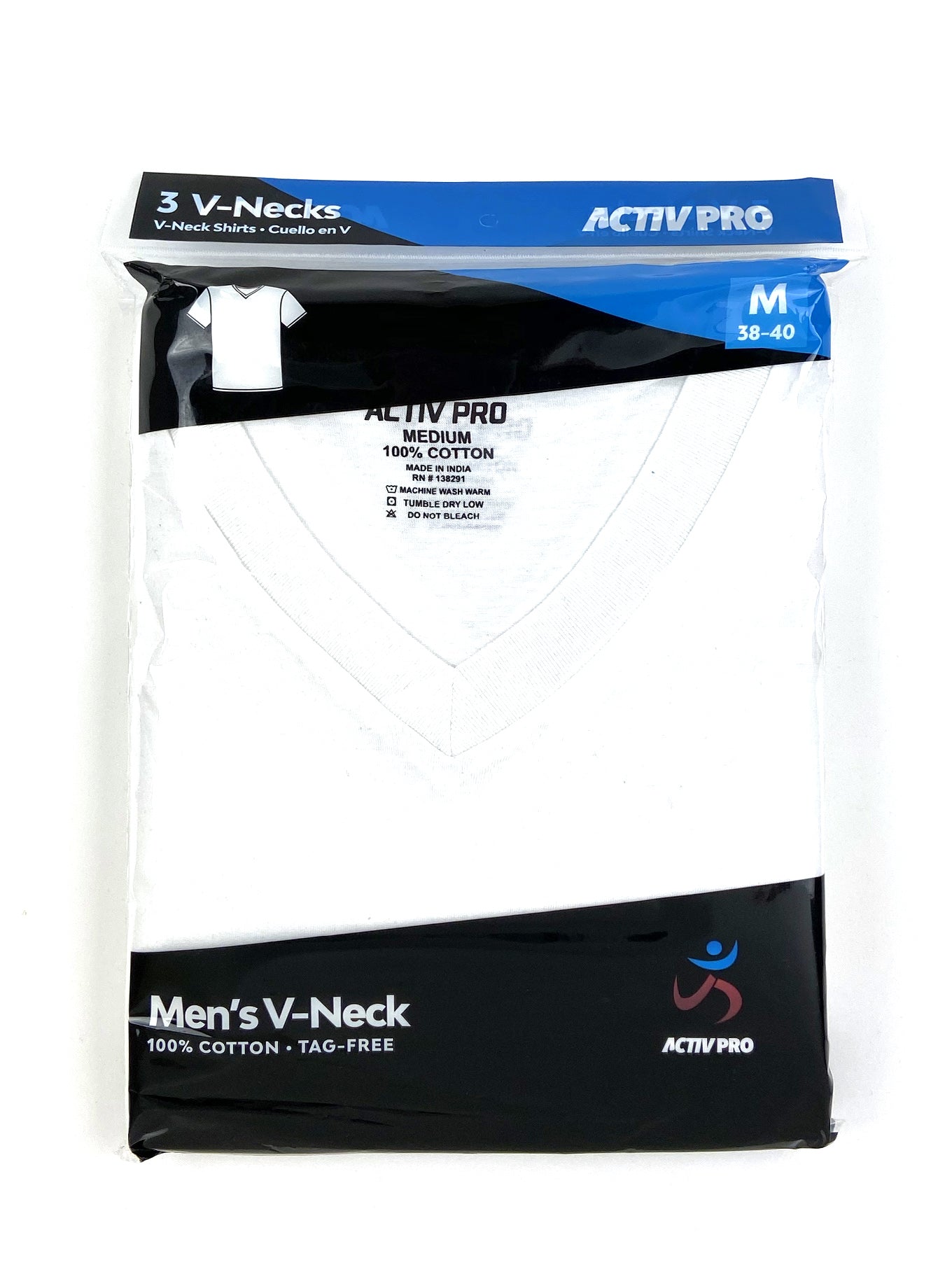Men's White V-Neck Shirt (Dozen)